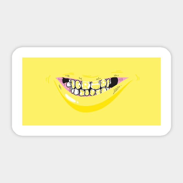 LE RIRE JAUNE Sticker by monsieurlaw